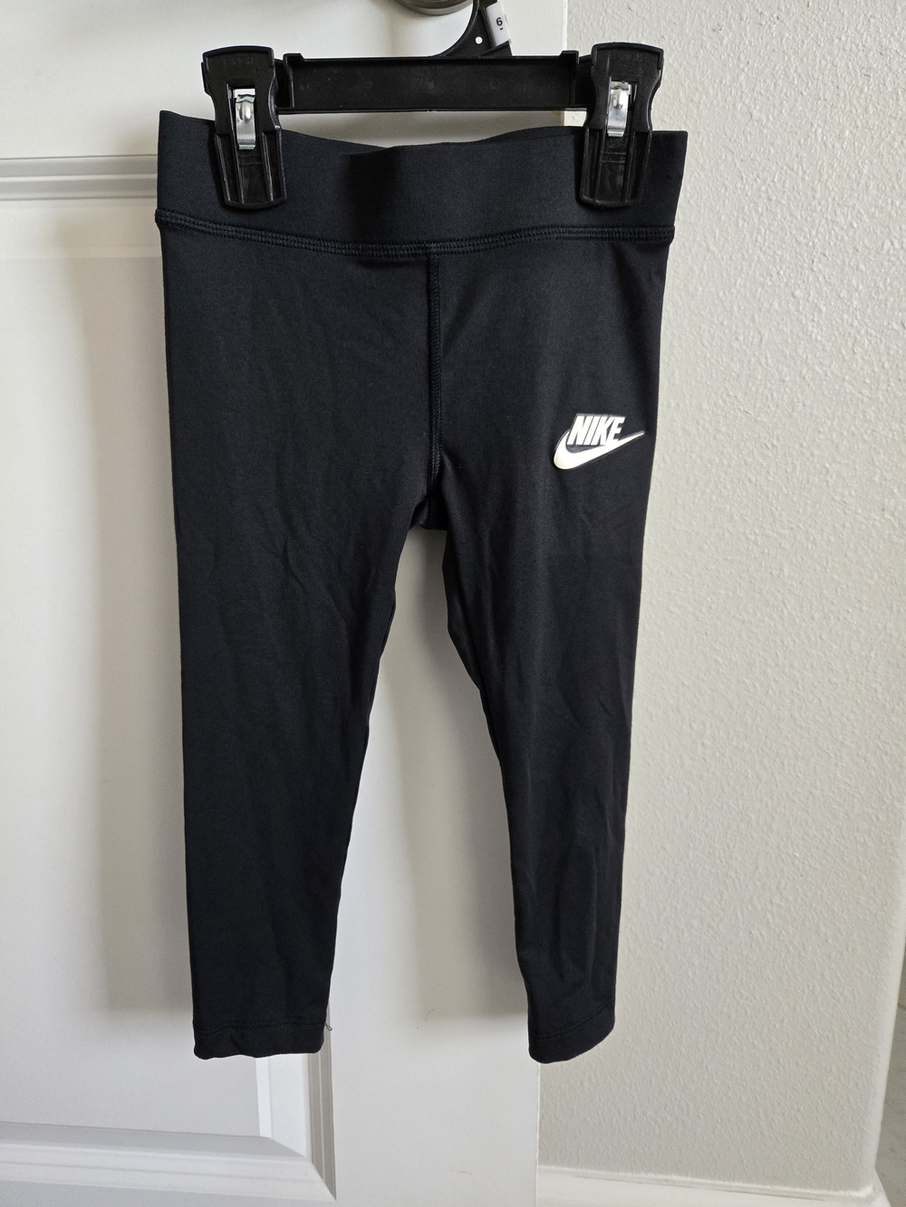 Nike Size 4T Kids Black Logo Leggings